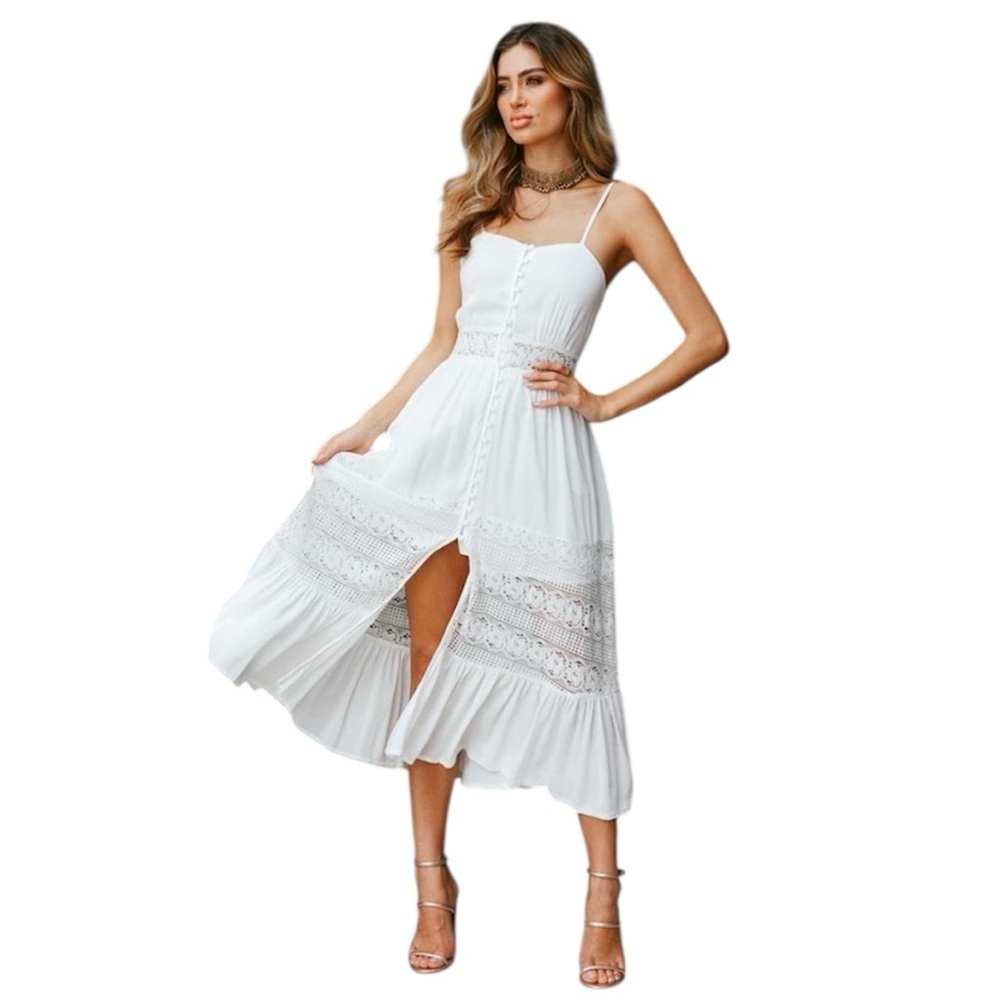 🆕 HELLO MOLLY SUMMER IN MONTE CARLO MAXI Cotton Dress Size S